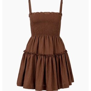 Hill House Seraphina Mini Chocolate Smocked Dress